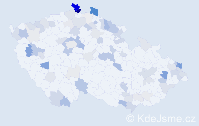 Příjmení: 'Rigo', počet výskytů 233 v celé ČR