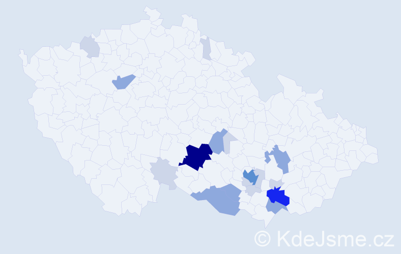 Příjmení: 'Filipenská', počet výskytů 49 v celé ČR