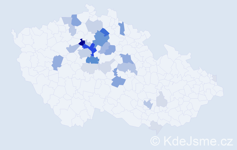 Příjmení: 'Machota', počet výskytů 121 v celé ČR