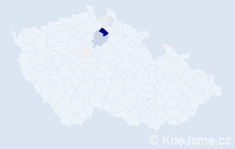Příjmení: 'Bukvičková', počet výskytů 18 v celé ČR