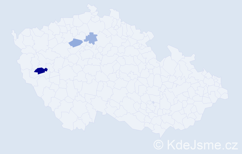 Příjmení: 'Grőschlová', počet výskytů 5 v celé ČR