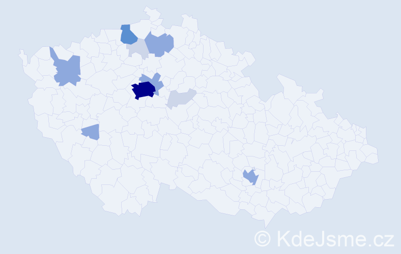 Příjmení: 'Ferentsi', počet výskytů 32 v celé ČR