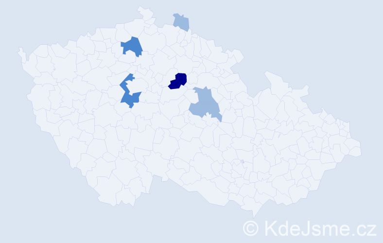 Příjmení: 'Draha', počet výskytů 11 v celé ČR