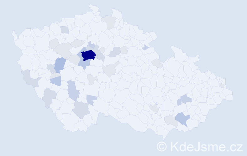 Příjmení: 'Kec', počet výskytů 98 v celé ČR