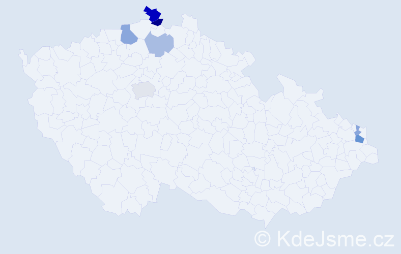 Příjmení: 'Madunický', počet výskytů 14 v celé ČR