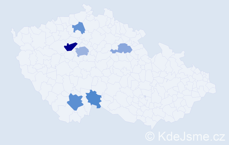 Příjmení: 'Merth', počet výskytů 14 v celé ČR