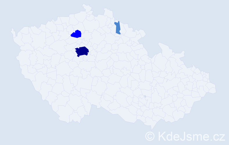 Příjmení: 'Mühlbach', počet výskytů 13 v celé ČR