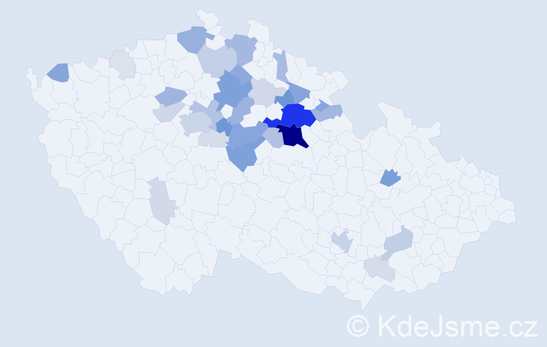 Příjmení: 'Syrůčková', počet výskytů 130 v celé ČR