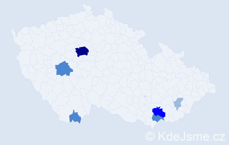 Příjmení: 'Boltnarová', počet výskytů 14 v celé ČR