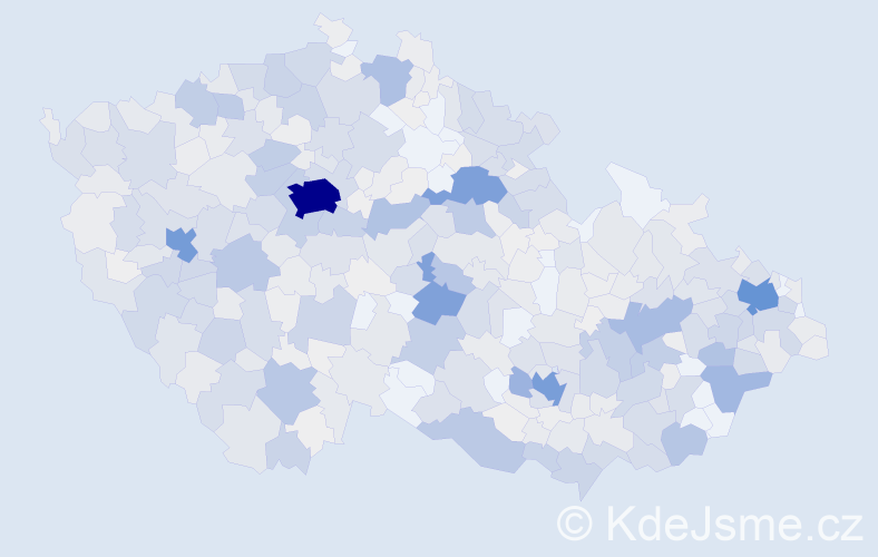 Příjmení: 'Šrámek', počet výskytů 3116 v celé ČR