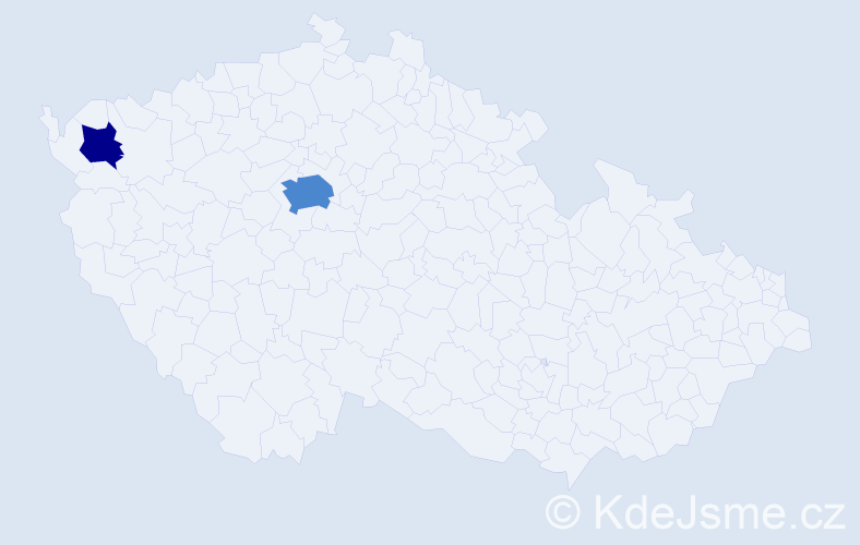 Příjmení: 'Topala', počet výskytů 4 v celé ČR