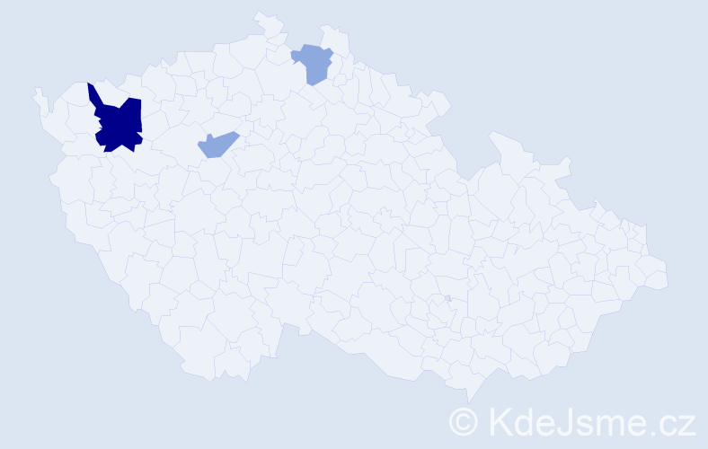 Příjmení: 'Parnahaj', počet výskytů 9 v celé ČR