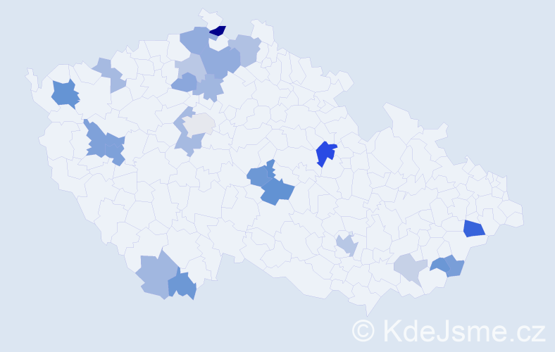 Příjmení: 'Rubnerová', počet výskytů 47 v celé ČR