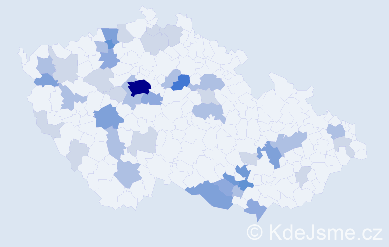 Příjmení: 'Baumgartnerová', počet výskytů 115 v celé ČR