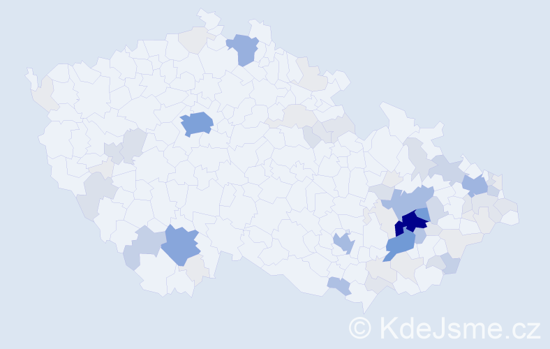 Příjmení: 'Caletka', počet výskytů 281 v celé ČR