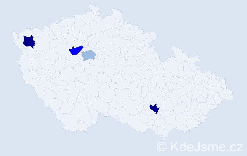 Příjmení: 'Siničák', počet výskytů 12 v celé ČR