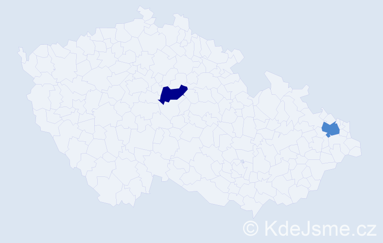 Příjmení: 'Biarinec', počet výskytů 4 v celé ČR