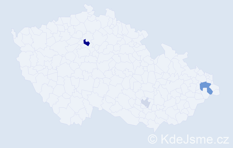 Příjmení: 'Minkovová', počet výskytů 5 v celé ČR
