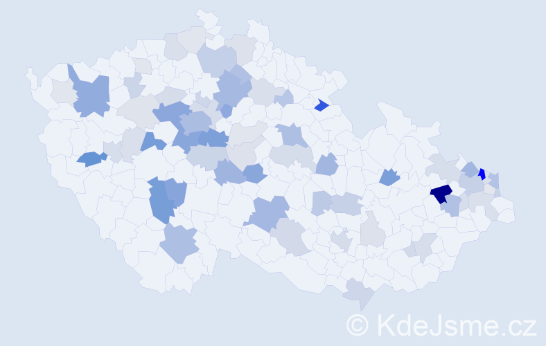 Příjmení: 'Černický', počet výskytů 224 v celé ČR