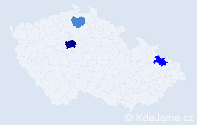 Příjmení: 'Umeh', počet výskytů 6 v celé ČR