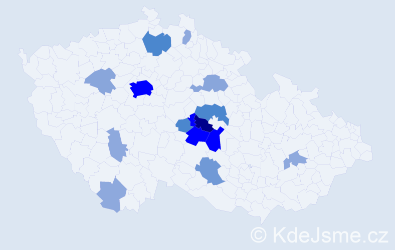 Příjmení: 'Remarová', počet výskytů 53 v celé ČR