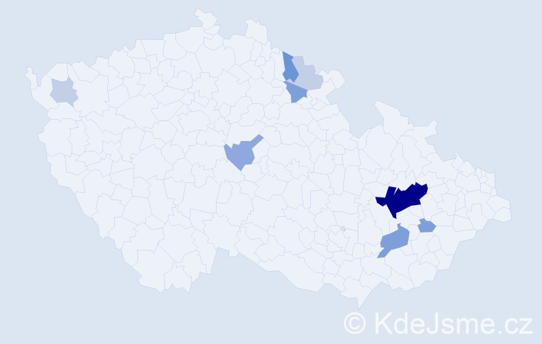Příjmení: 'Rudolfská', počet výskytů 28 v celé ČR