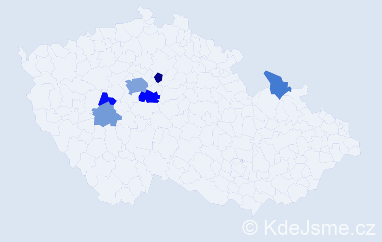 Příjmení: 'Lyachová', počet výskytů 14 v celé ČR