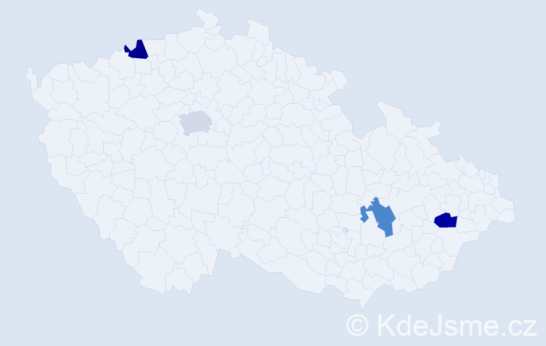 Příjmení: 'Morgner', počet výskytů 4 v celé ČR