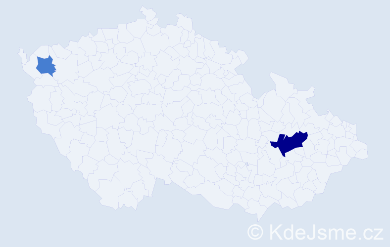 Příjmení: 'Badreddine', počet výskytů 4 v celé ČR