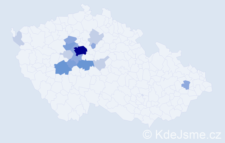 Příjmení: 'Koksteinová', počet výskytů 37 v celé ČR