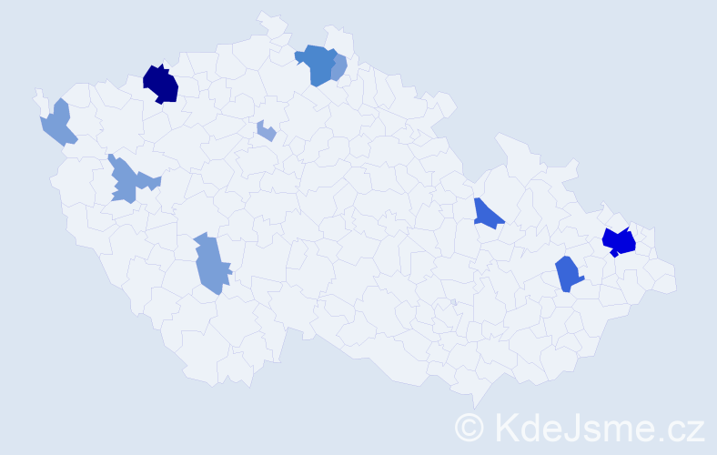Příjmení: 'Compelová', počet výskytů 33 v celé ČR