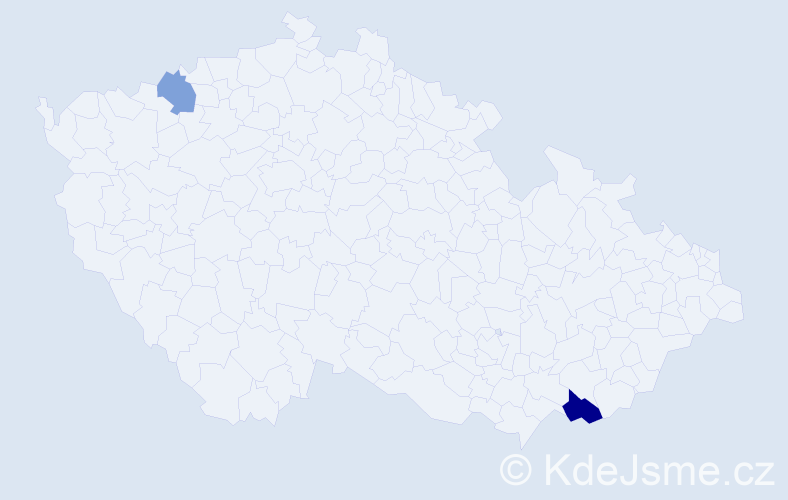 Příjmení: 'Davyďuk', počet výskytů 3 v celé ČR