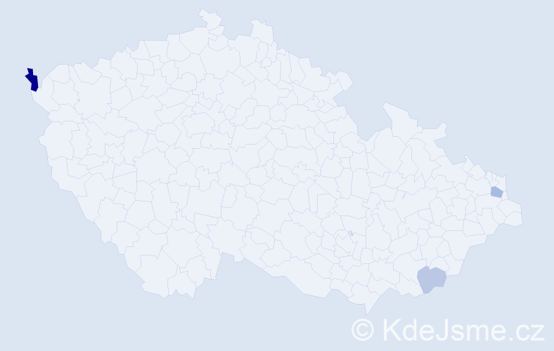 Příjmení: 'Flajs', počet výskytů 6 v celé ČR