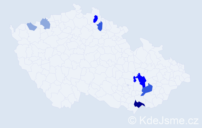 Příjmení: 'Hassa', počet výskytů 21 v celé ČR