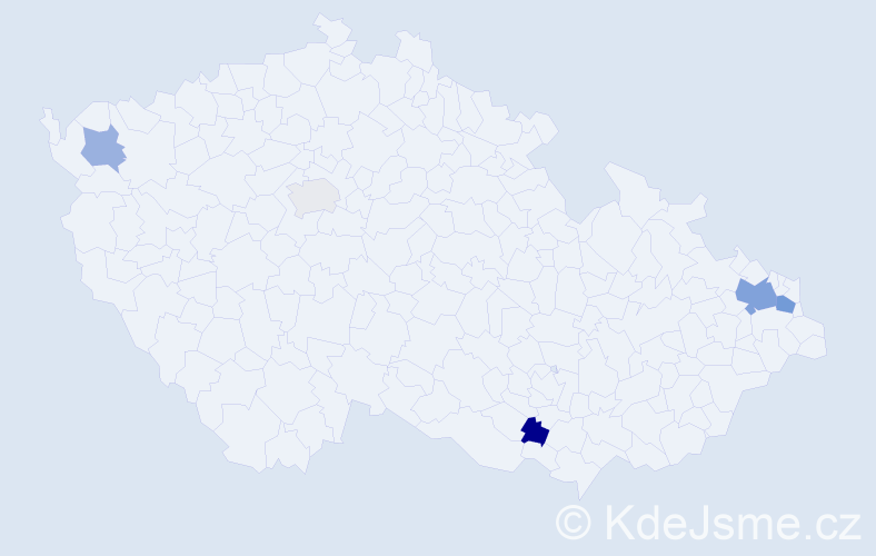 Příjmení: 'Maciejovská', počet výskytů 9 v celé ČR