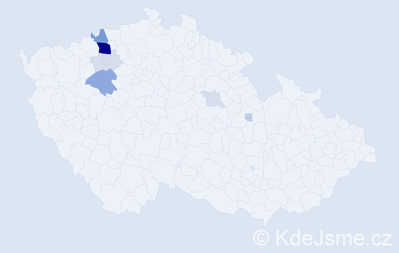 Příjmení: 'Kraitl', počet výskytů 35 v celé ČR