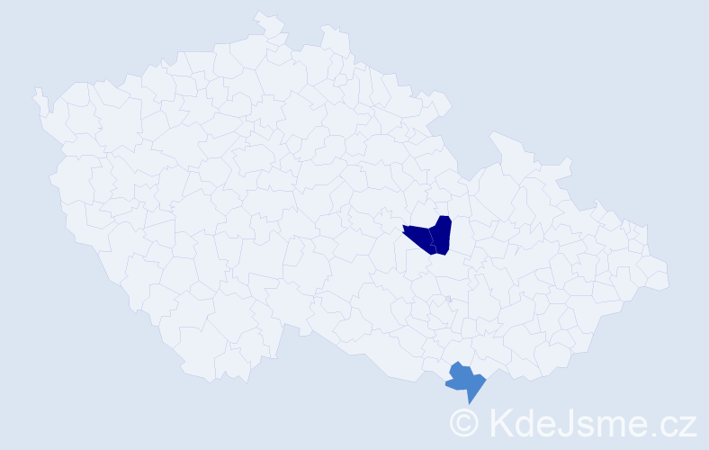 Příjmení: 'Elsinger', počet výskytů 7 v celé ČR