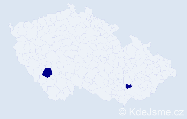 Příjmení: 'Linares', počet výskytů 2 v celé ČR