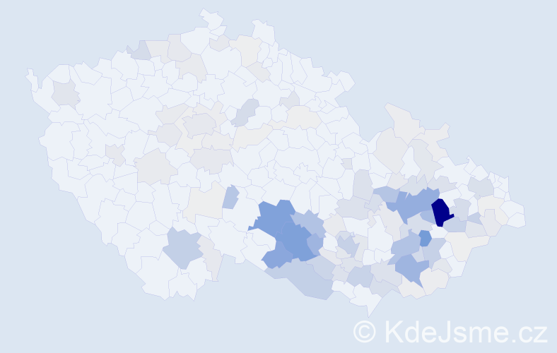 Příjmení: 'Číhal', počet výskytů 504 v celé ČR