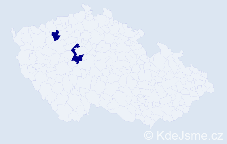 Příjmení: 'Goldfussová', počet výskytů 2 v celé ČR