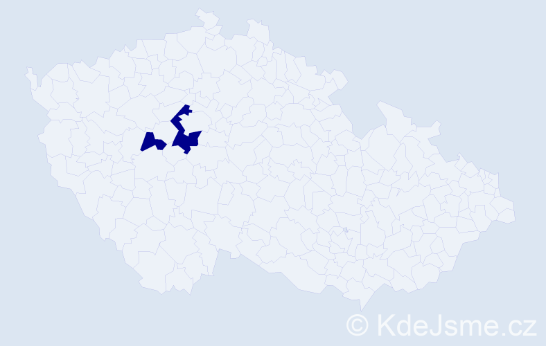 Příjmení: 'Kokuňko', počet výskytů 2 v celé ČR