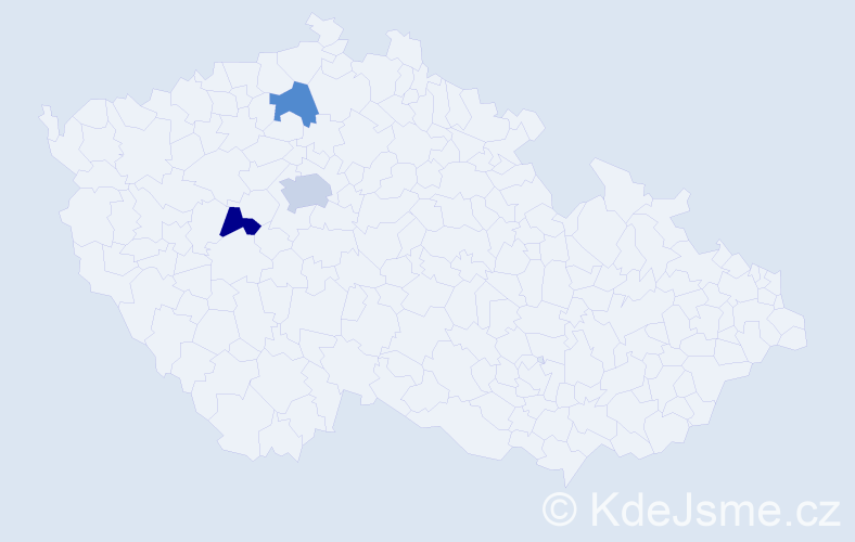 Příjmení: 'Kunyk', počet výskytů 4 v celé ČR