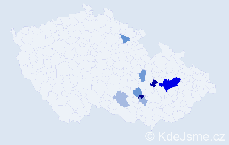 Příjmení: 'Kirschbaumová', počet výskytů 20 v celé ČR