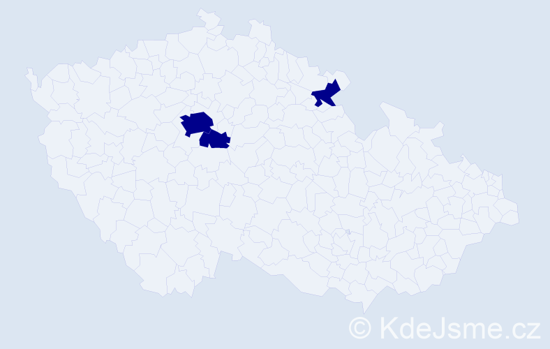 Příjmení: 'Seimelová', počet výskytů 3 v celé ČR