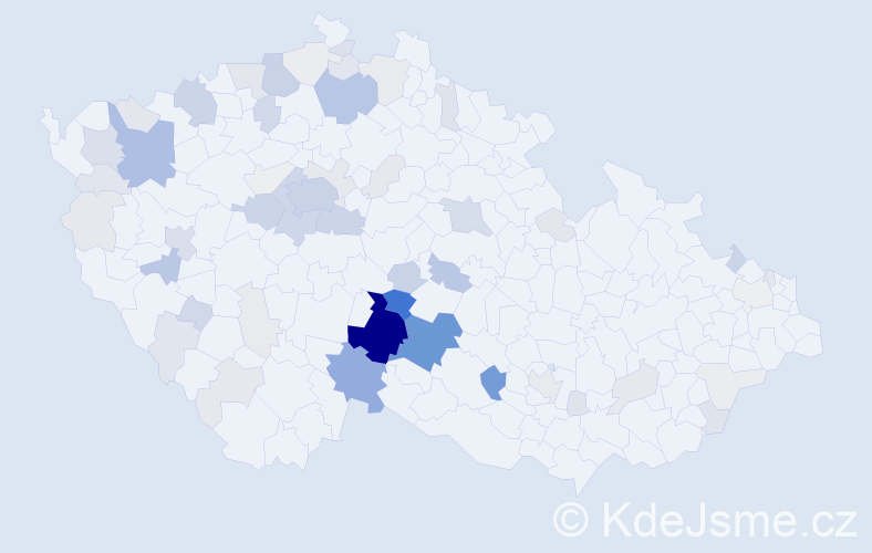 Příjmení: 'Vytisková', počet výskytů 303 v celé ČR