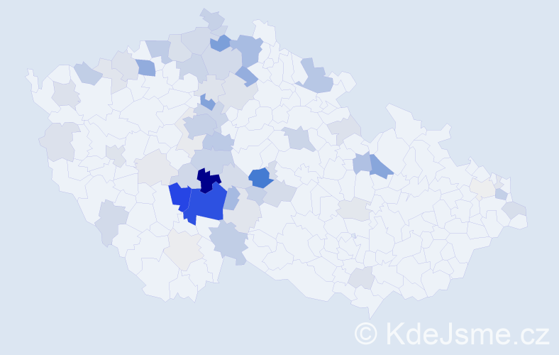 Příjmení: 'Kroužková', počet výskytů 212 v celé ČR