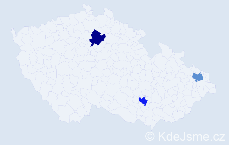 Příjmení: 'Hamorská', počet výskytů 8 v celé ČR