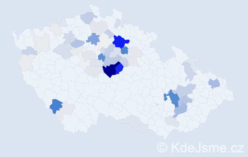 Příjmení: 'Čureja', počet výskytů 457 v celé ČR