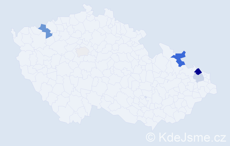 Příjmení: 'Plura', počet výskytů 13 v celé ČR