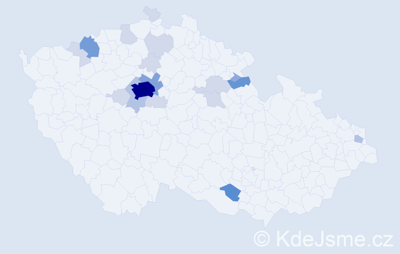 Příjmení: 'Postler', počet výskytů 54 v celé ČR